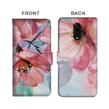 Painting Floral Print Flip Case for OnePlus