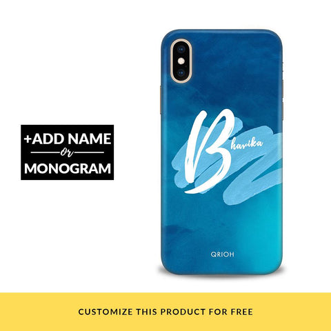 Bold Blue Customized Phone Cover
