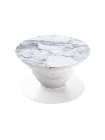 White Marble Phone Grip with Mount