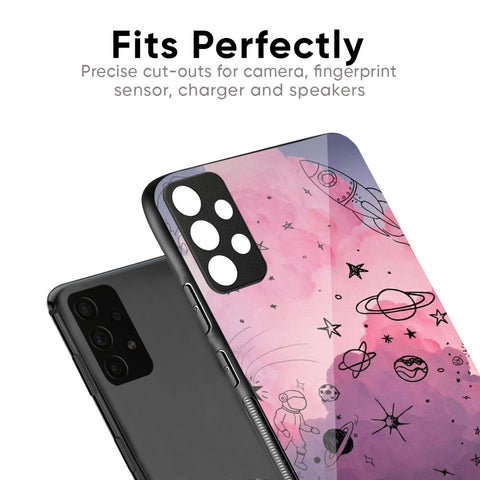 Space Doodles Glass Case for Vivo Y73