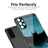 Cyan Bat Glass Case for Poco M6 Pro 5G