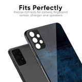 Dark Blue Grunge Glass Case for Realme C21Y