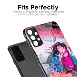 Radha Krishna Art Glass Case for Oppo F19 Pro