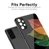 Colorful Leaves Glass Case for Realme C33