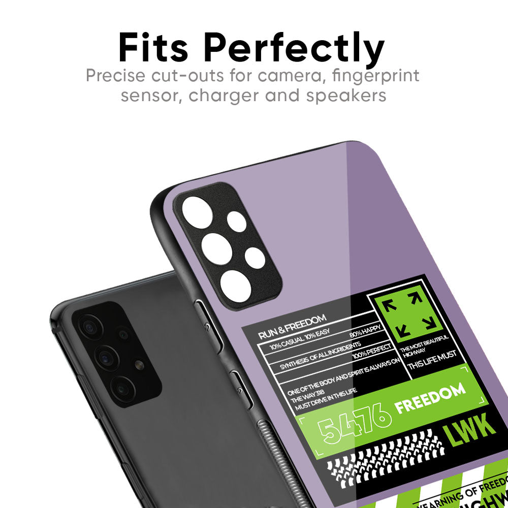 Run & Freedom Glass Case for Redmi Note 12 5G