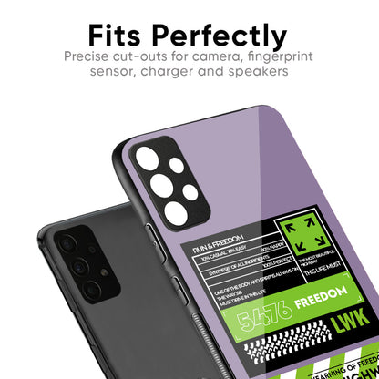 Run & Freedom Glass Case for Redmi Note 12 5G