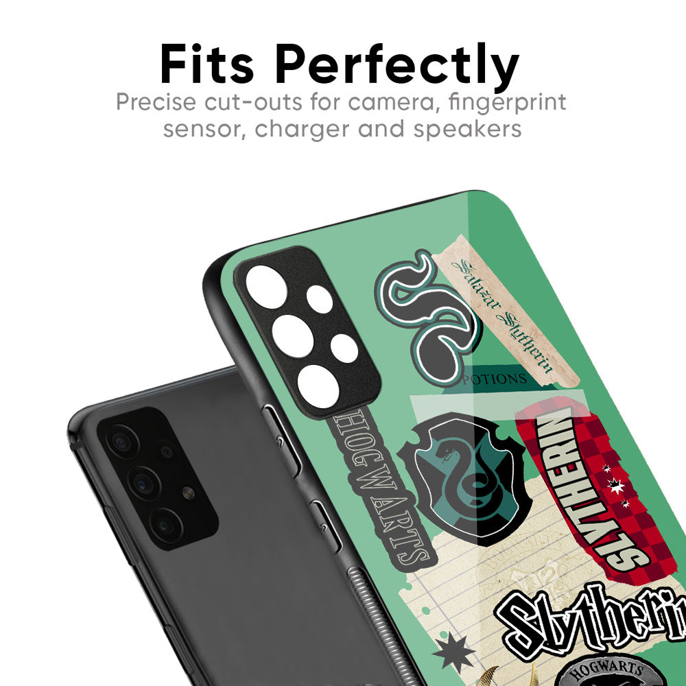 Slytherin Glass Case for Redmi Note 12 5G