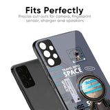 Space Travel Glass Case for Redmi Note 12