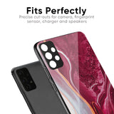 Crimson Ruby Glass Case for Oppo A16K