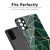 Abstract Green Glass Case For Vivo V20 Pro