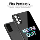 Never Quit Glass Case For Realme 7 Pro