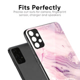 Diamond Pink Gradient Glass Case For Oppo A76