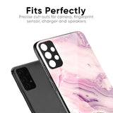 Diamond Pink Gradient Glass Case For Realme C11