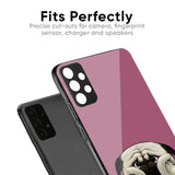 Funny Pug Face Glass Case For Vivo T2 5G