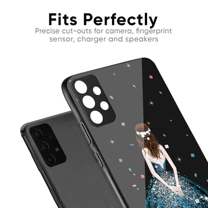 Queen Of Fashion Glass Case for Samsung Galaxy A12
