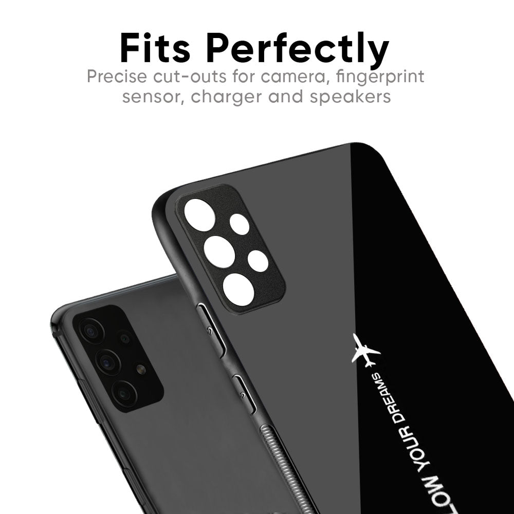 Follow Your Dreams Glass Case for Vivo Y75 5G