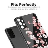 Black Cherry Blossom Glass Case for Samsung Galaxy S22 Ultra 5G