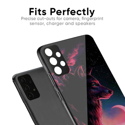 Moon Wolf Glass Case for Vivo X50 Pro
