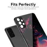 Moon Wolf Glass Case for Redmi 9 prime