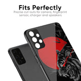 Red Moon Tiger Glass Case for Vivo V25