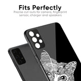 Kitten Mandala Glass Case for Oppo A55