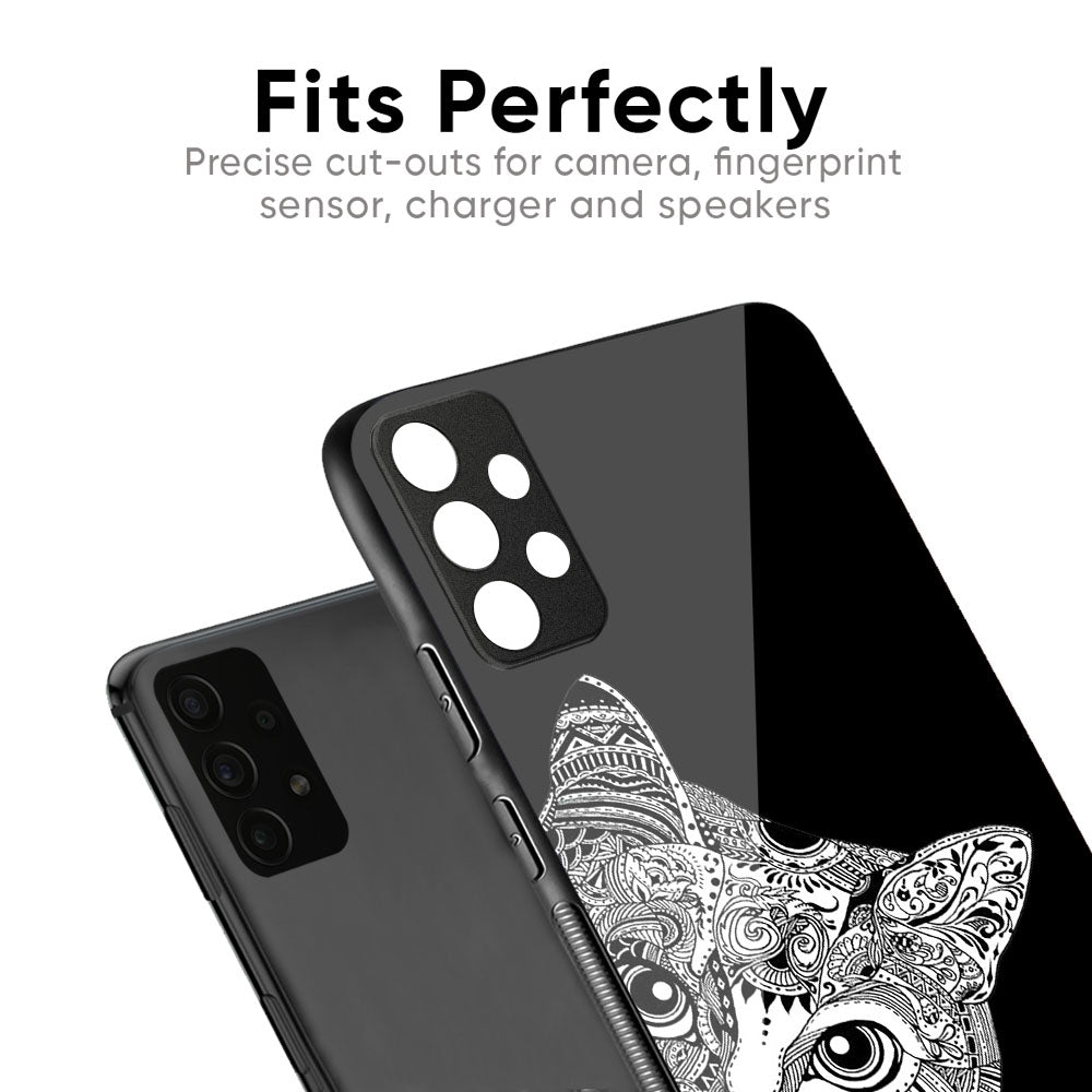 Kitten Mandala Glass Case for Redmi Note 12 5G