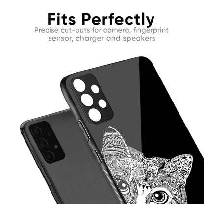 Kitten Mandala Glass Case for Vivo V20 Pro