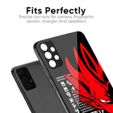 Red Vegeta Glass Case for Poco F5 5G