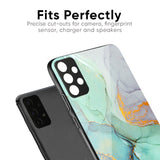 Green Marble Glass Case for Realme Narzo 50