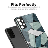 Abstact Tiles Glass Case for Poco M3