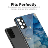 Blue Cool Marble Glass Case for Oppo Reno10 Pro 5G
