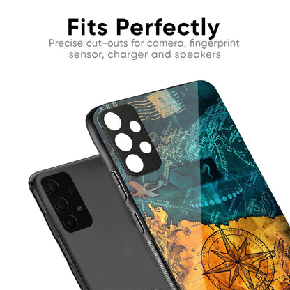 Architecture Map Glass Case for Vivo X50 Pro