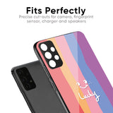 Lucky Abstract Glass Case for Realme C21Y