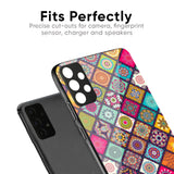 Multicolor Mandala Glass Case for OPPO A17
