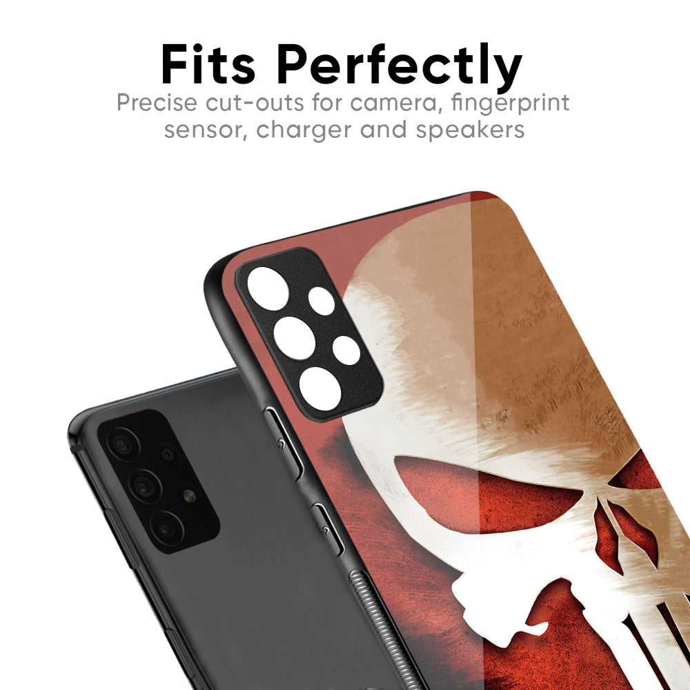 Red Skull Glass Case for Samsung Galaxy A72