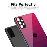 Wavy Pink Pattern Glass Case for Motorola Edge 30 Ultra