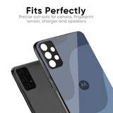 Navy Blue Ombre Glass Case for Motorola Edge 30 Ultra
