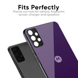 Dark Purple Glass Case for Motorola Edge 30