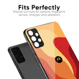 Magma Color Pattern Glass Case for Motorola Edge 30 Ultra