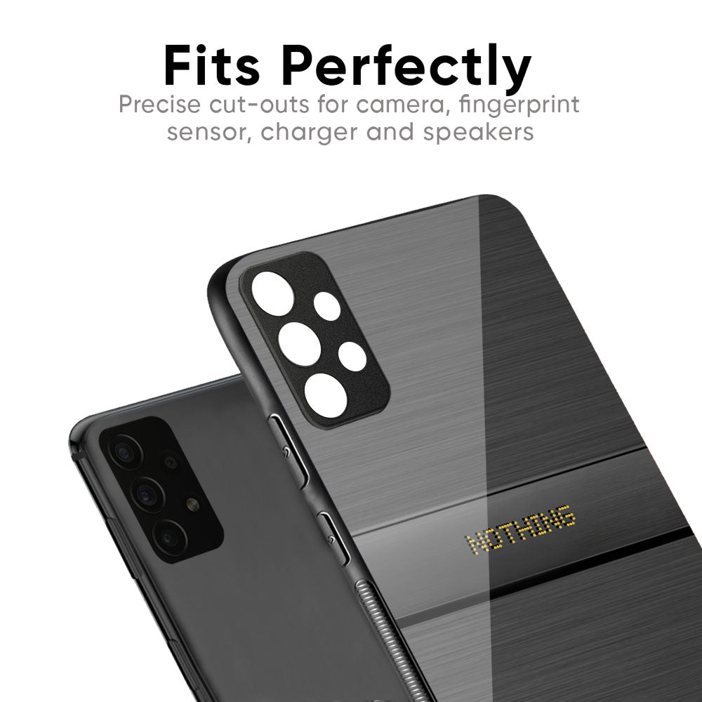 Grey Metallic Glass Case For Nothing Phone 1