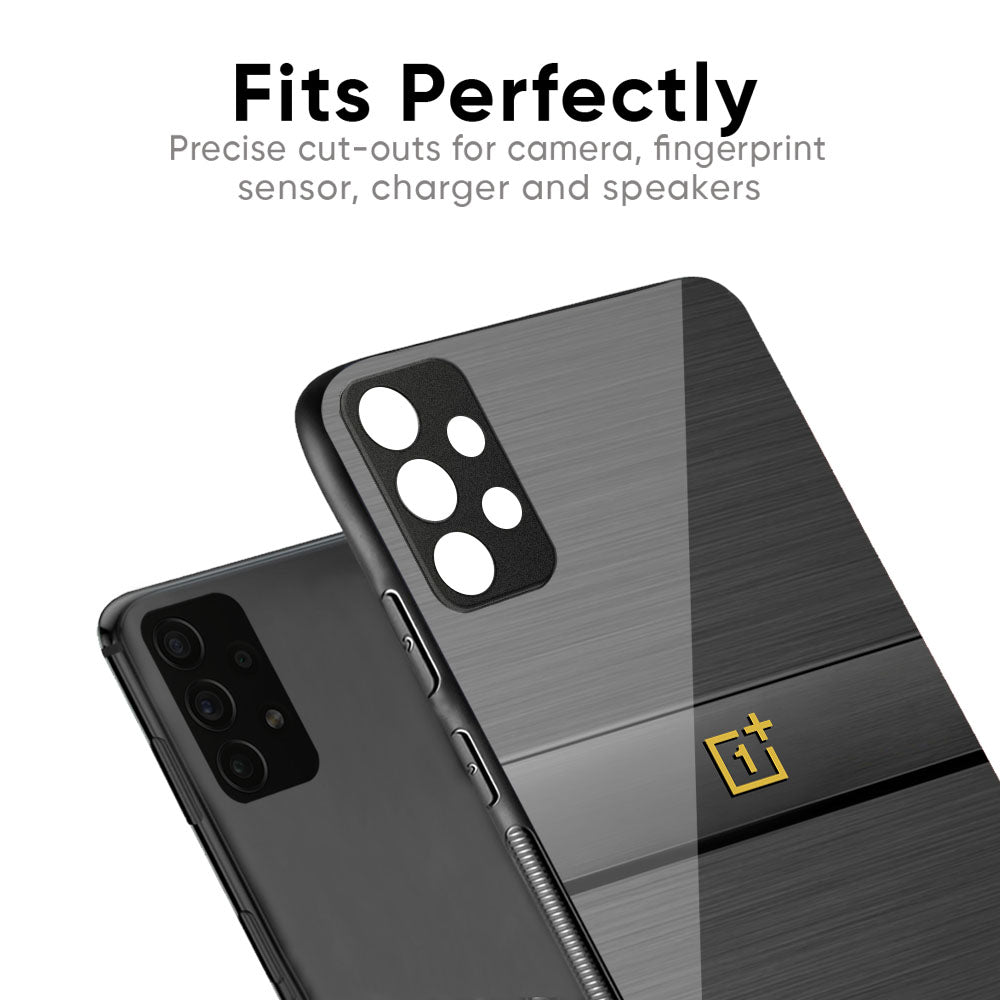 Grey Metallic Glass Case For OnePlus 11R 5G