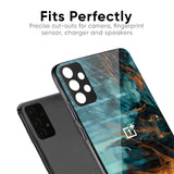 Golden Splash Glass Case for OnePlus Nord