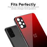 Maroon Faded Glass Case for OnePlus 9R