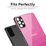 Pink Ribbon Caddy Glass Case for Oppo F19 Pro Plus