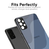 Navy Blue Ombre Glass Case for Oppo Reno 3 Pro