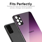 Purple Gradient Glass case for Oppo A76