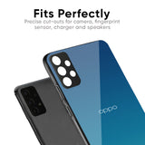 Celestial Blue Glass Case For Oppo F19s