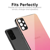 Pastel Pink Gradient Glass Case For OPPO A17