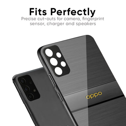Grey Metallic Glass Case For Oppo Reno4 Pro