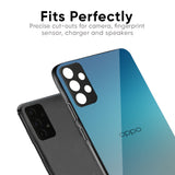 Sea Theme Gradient Glass Case for Oppo Reno4 Pro